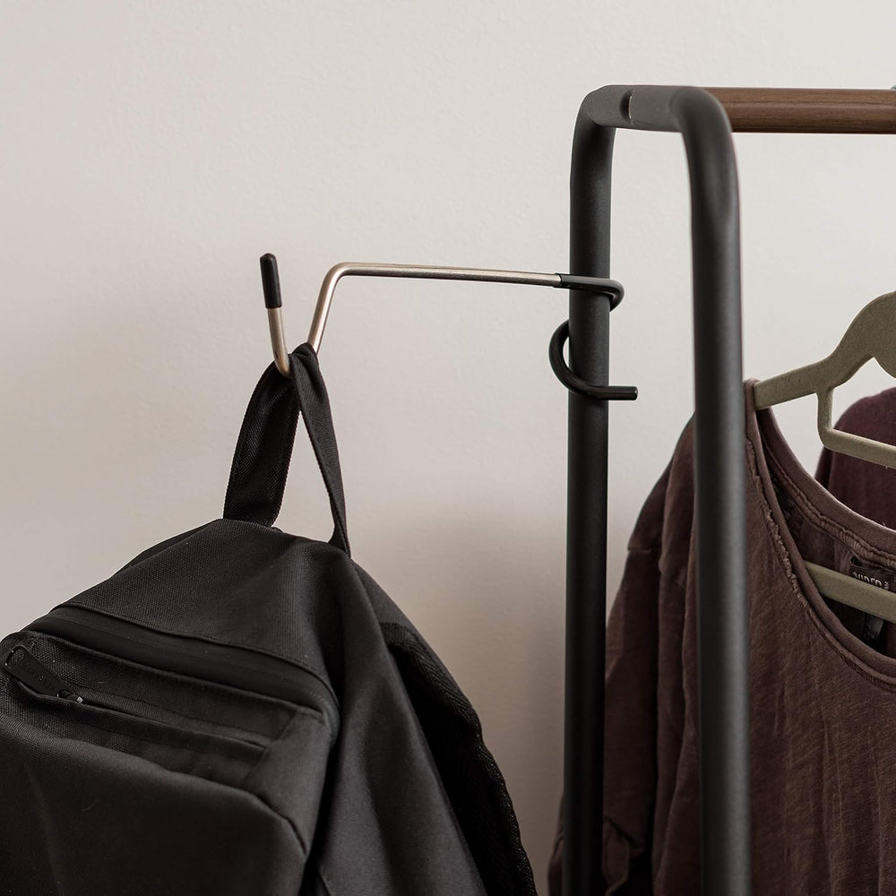 IRIS USA Clothes Rack with 2 Metal Shelves, Freestanding Clothing Racks for H...