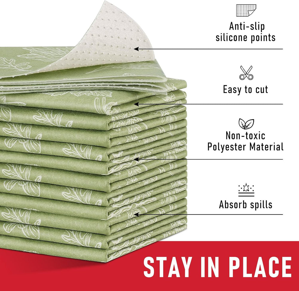 Cooyes Large Refrigerator Liners for Shelves, 12 Pack, 17.7" × 24",...