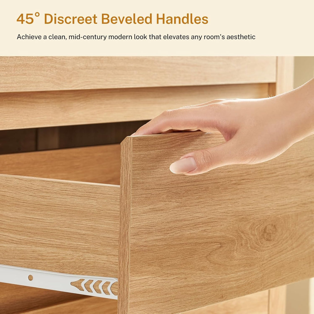 TEENFON 63" Dresser for Bedroom with 9 Drawers, Modern Dressers & Ch...