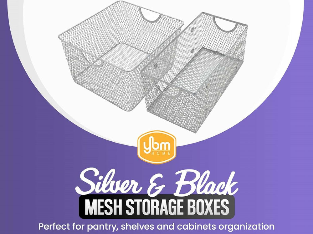 YBM HOME Kitchen Pantry Organizer Wire Baskets for Shelves, Cabinets, Pantry,...