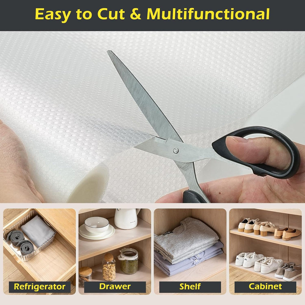 Shelf Liner, Refrigerator Liner, Drawer Liners for Kitchen Cabinet