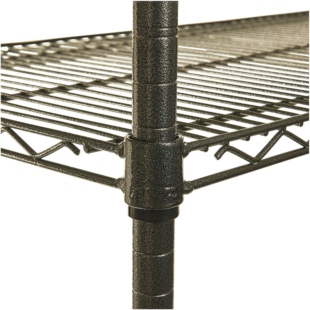 Alera Wire Shelving Starter Kit, Four-Shelf, 36w X 24d X 72h, Black Anthracite