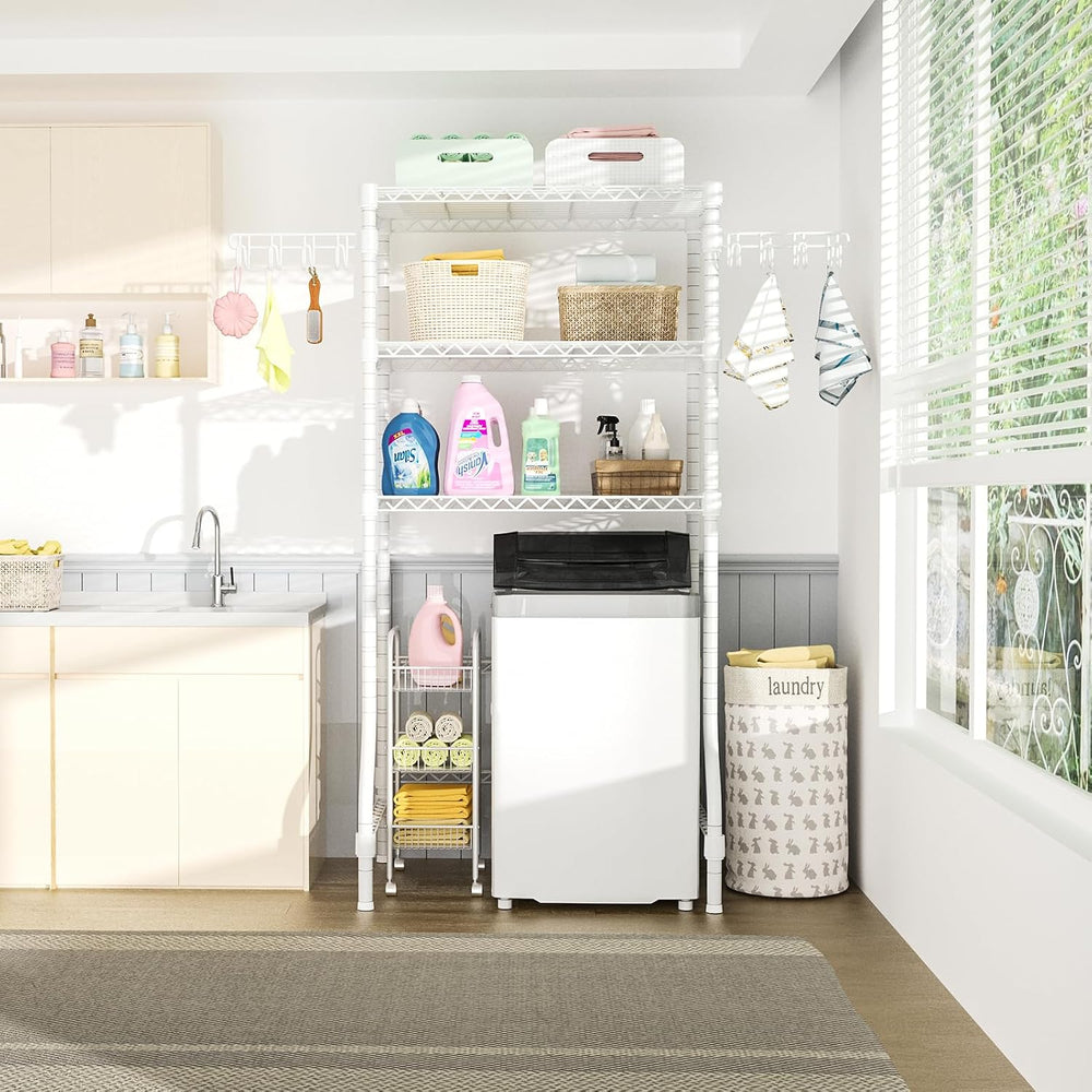 Ulif U8 Laundry Room Storage Organizer, Over The Washer and Dryer Storage She...