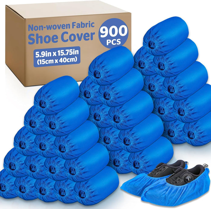 900 Pack(450 Pairs) Shoe Covers Disposable, Non-woven Fabric Shoes Covers