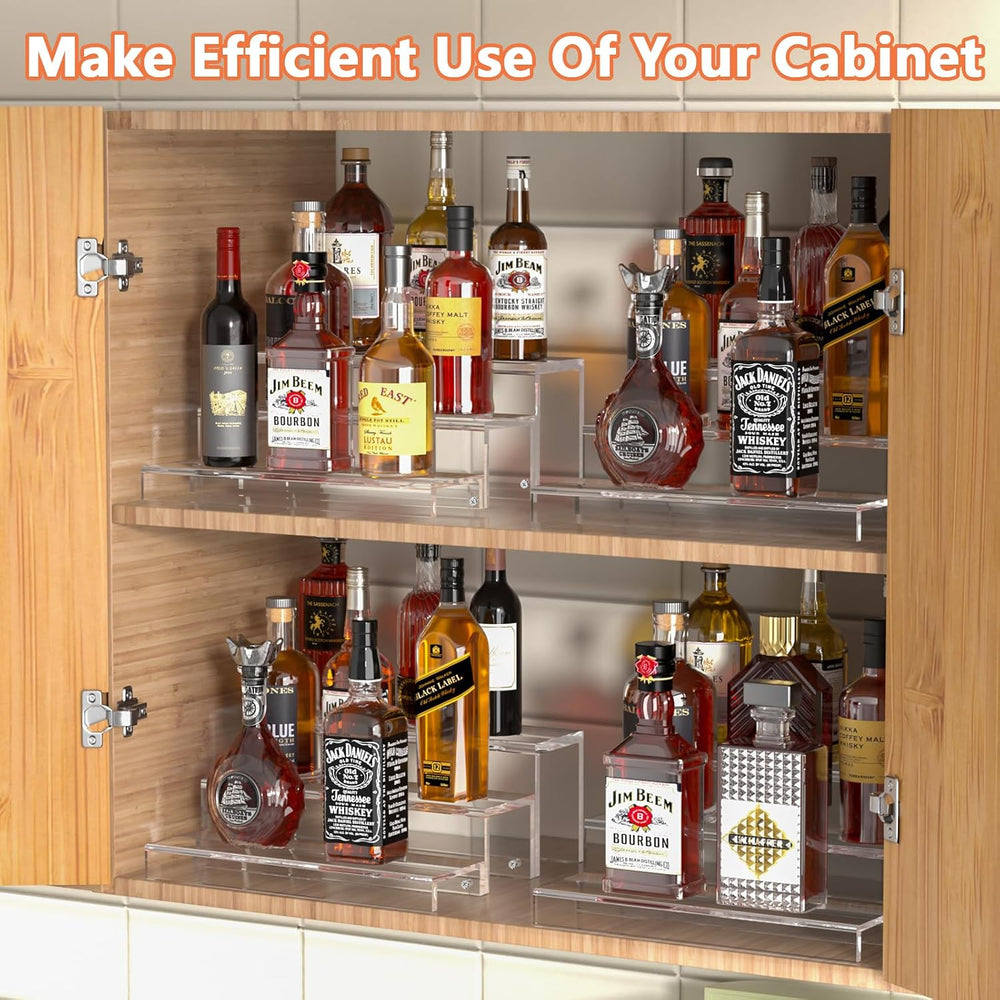 JUESHA 3 Tiers Bar Shelves for Liquor Bottles (Patent: D1076520S)
