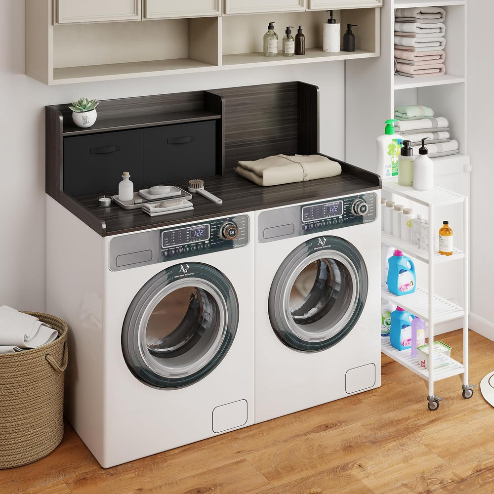 TaoHFE Washer Dryer Countertop,Washer and Dryer Topper for Laundry,Black