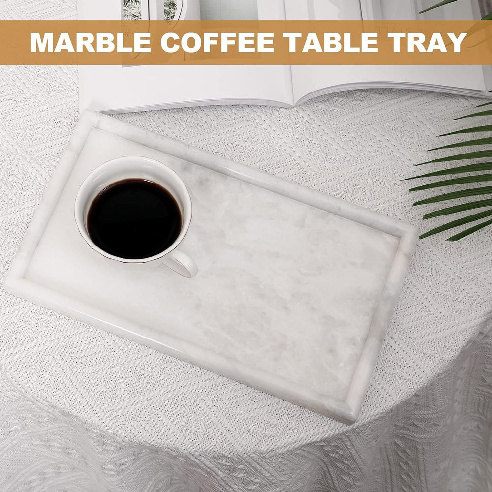 African Natural Marble Tray, 12"x7" Coffee Table Vanity/Decorative ...