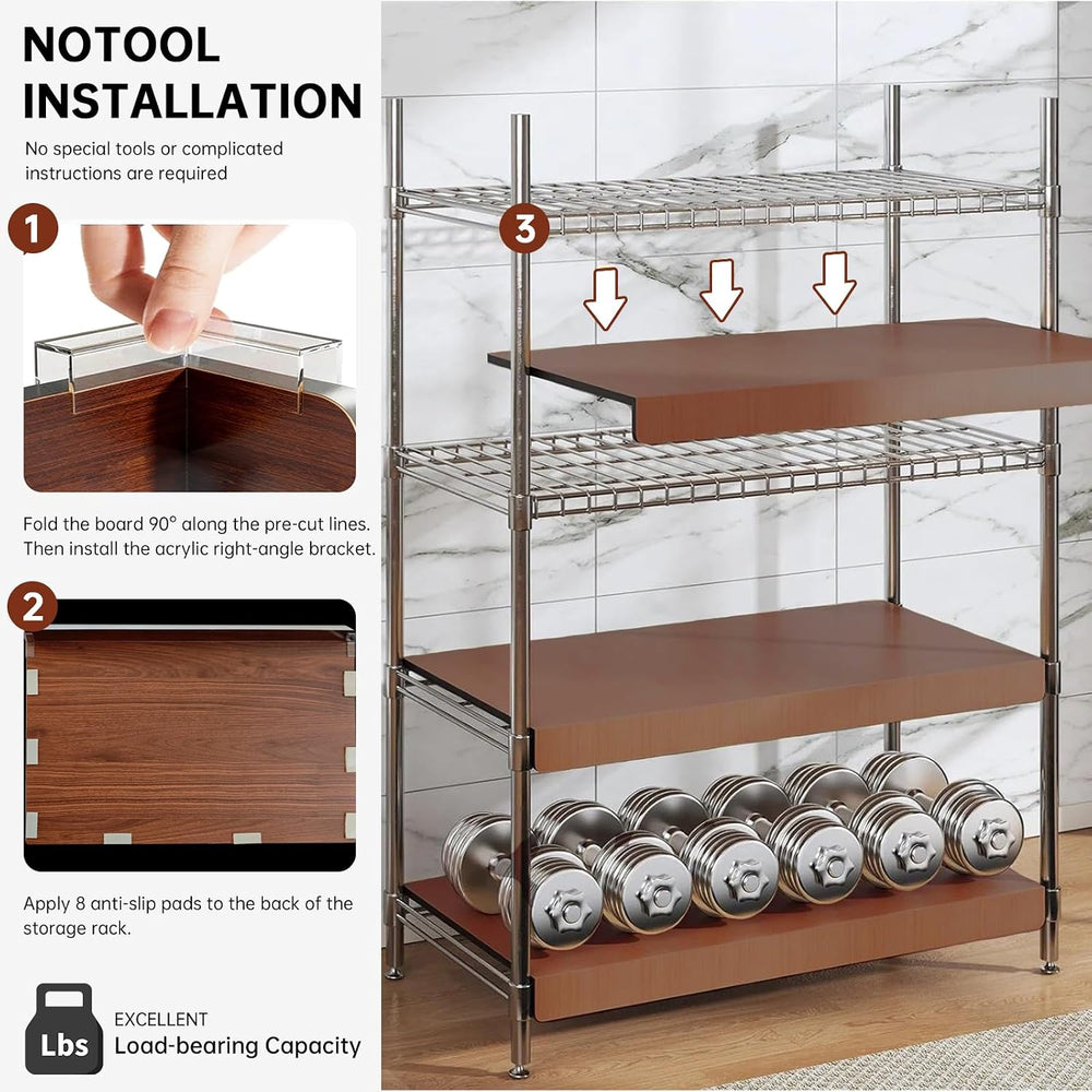 5PCS Wire Shelf Covers for Pantry, Preventing Leakage of Items & Removabl...