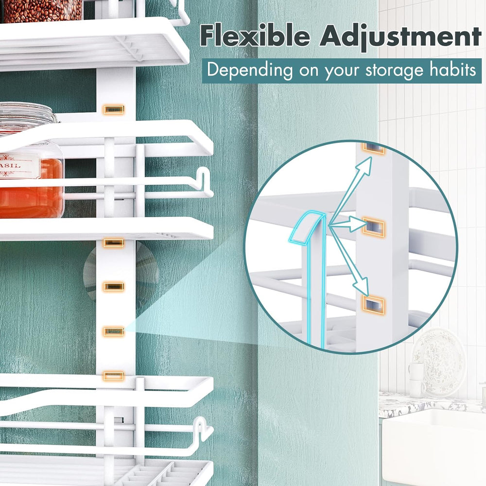Eastherry Over The Door Pantry Organizer，9-Tier Over The Door Organizer with ...
