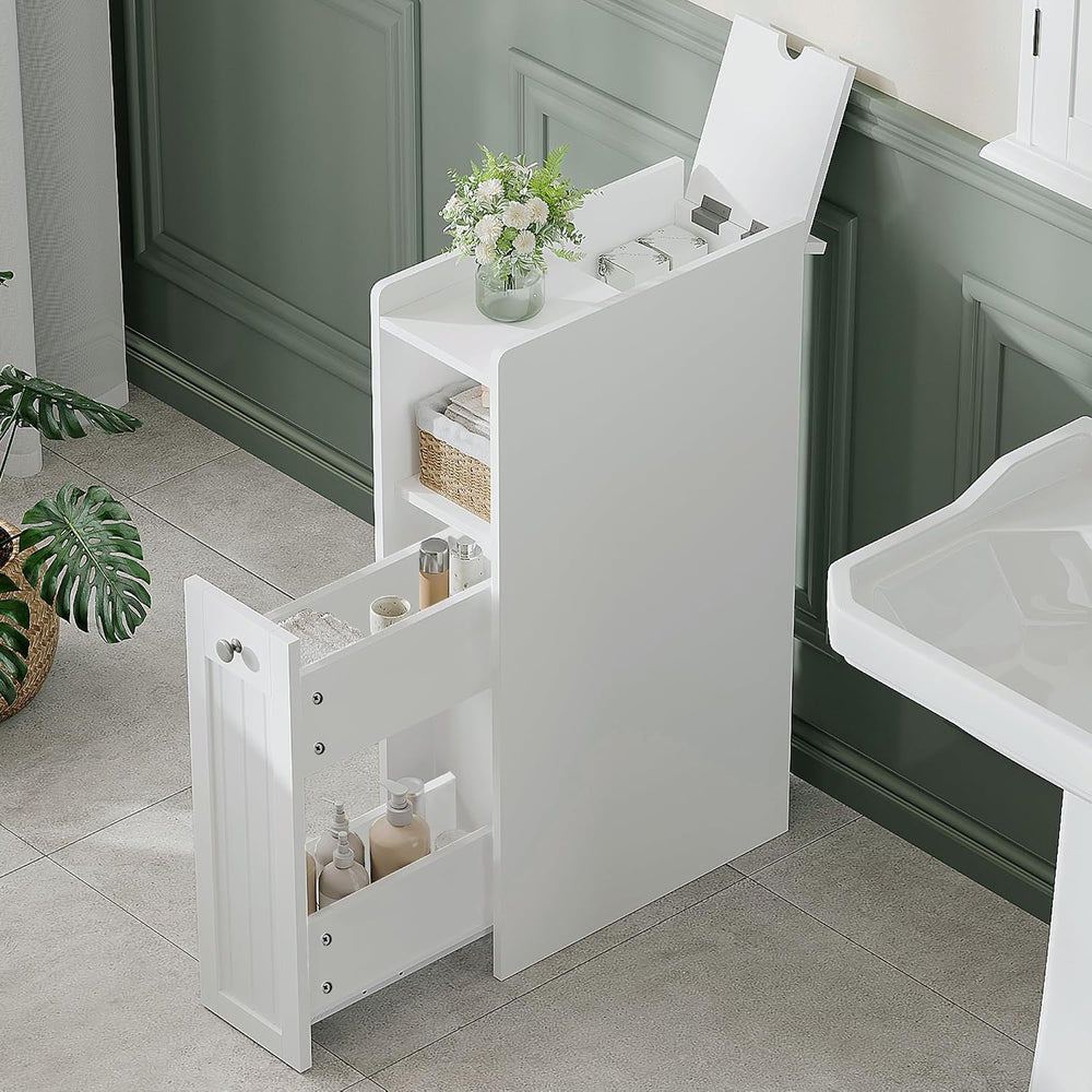 ChooChoo Slim Bathroom Storage Cabinet with Slide Out Drawers