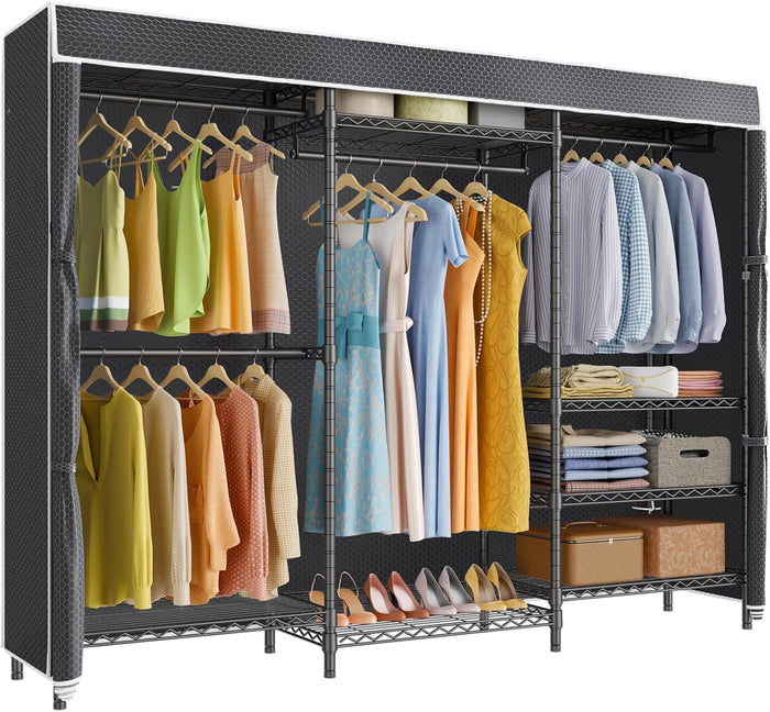 VIPEK V5C Plus Covered Clothes Rack Portable Wardrobe Closet, Heavy Duty