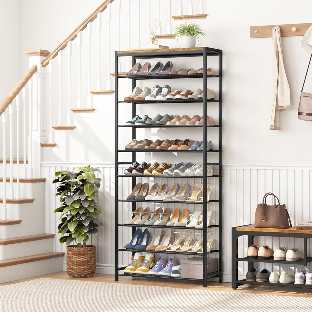HOMEFORT 10 Tiers Shoe Rack Organizer,30" Shoe Storage Shelf for Closet,...