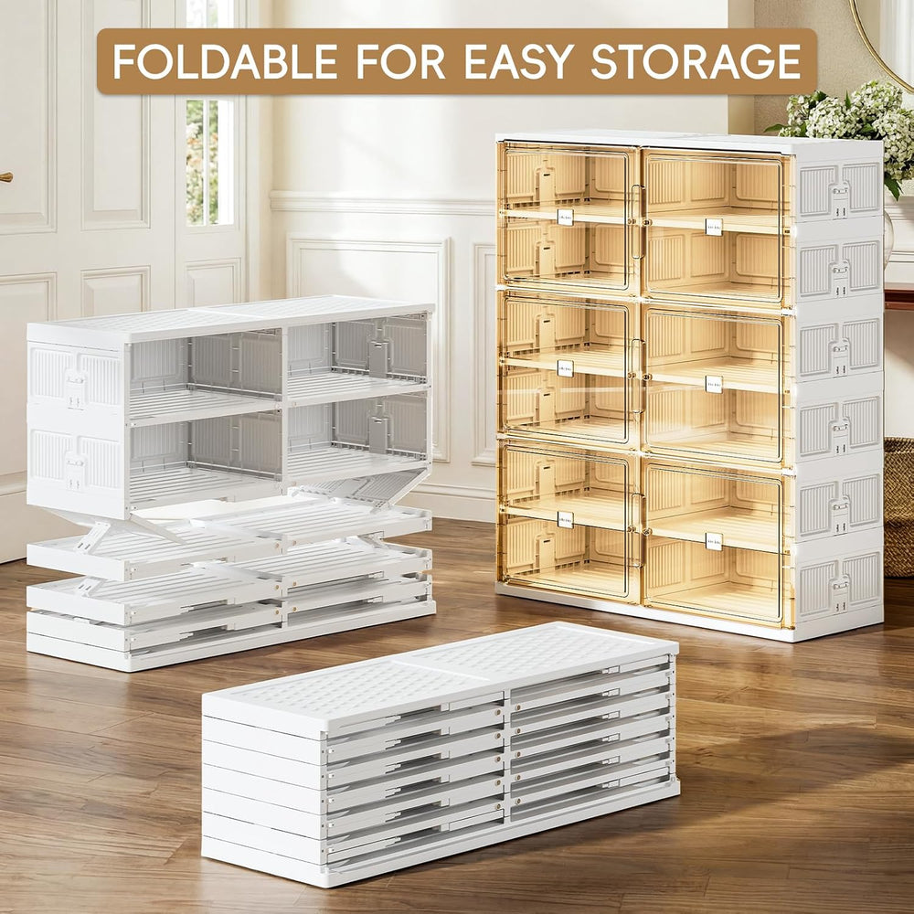 JEKO&JEKO 9 Tiers Foldable Boot and Shoe Storage Rack Cabinet for Closet ...
