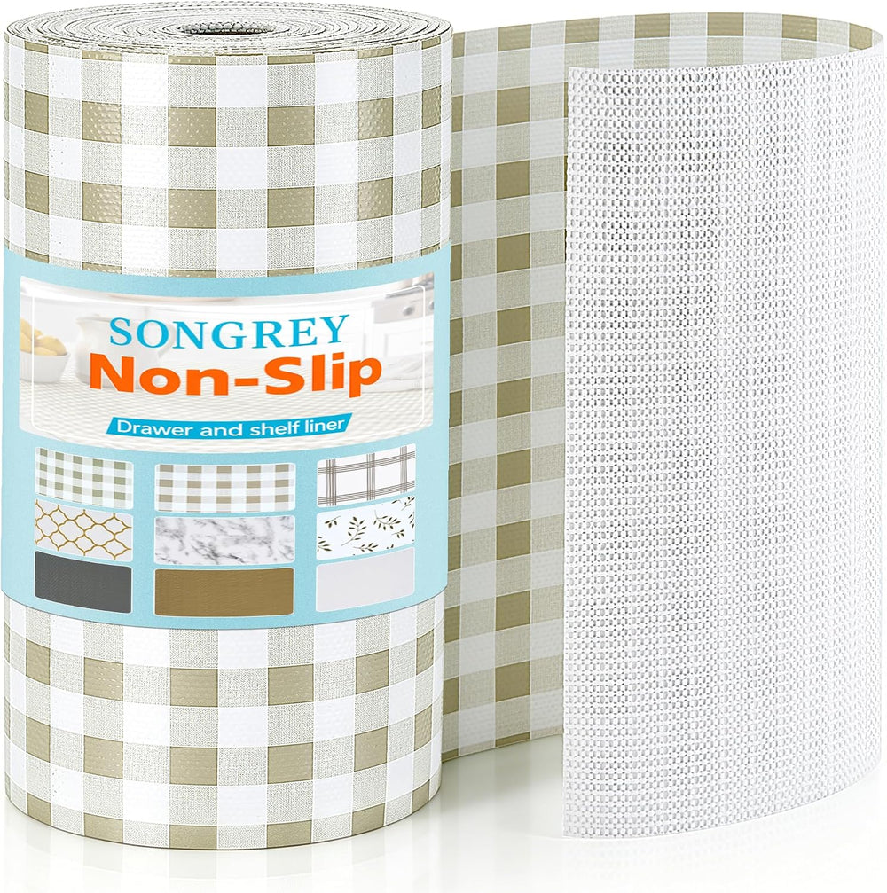 Songrey Non-Adhesive Shelf Liner & Cabinet Liner, 20" x 360"