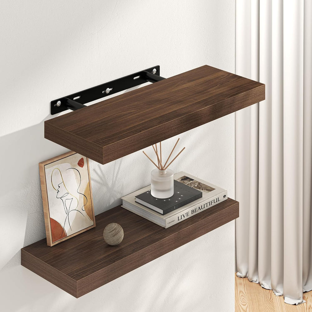 Square Floating Shelves for Wall, 10"W x 10"D x 1.4"H, Set of ...