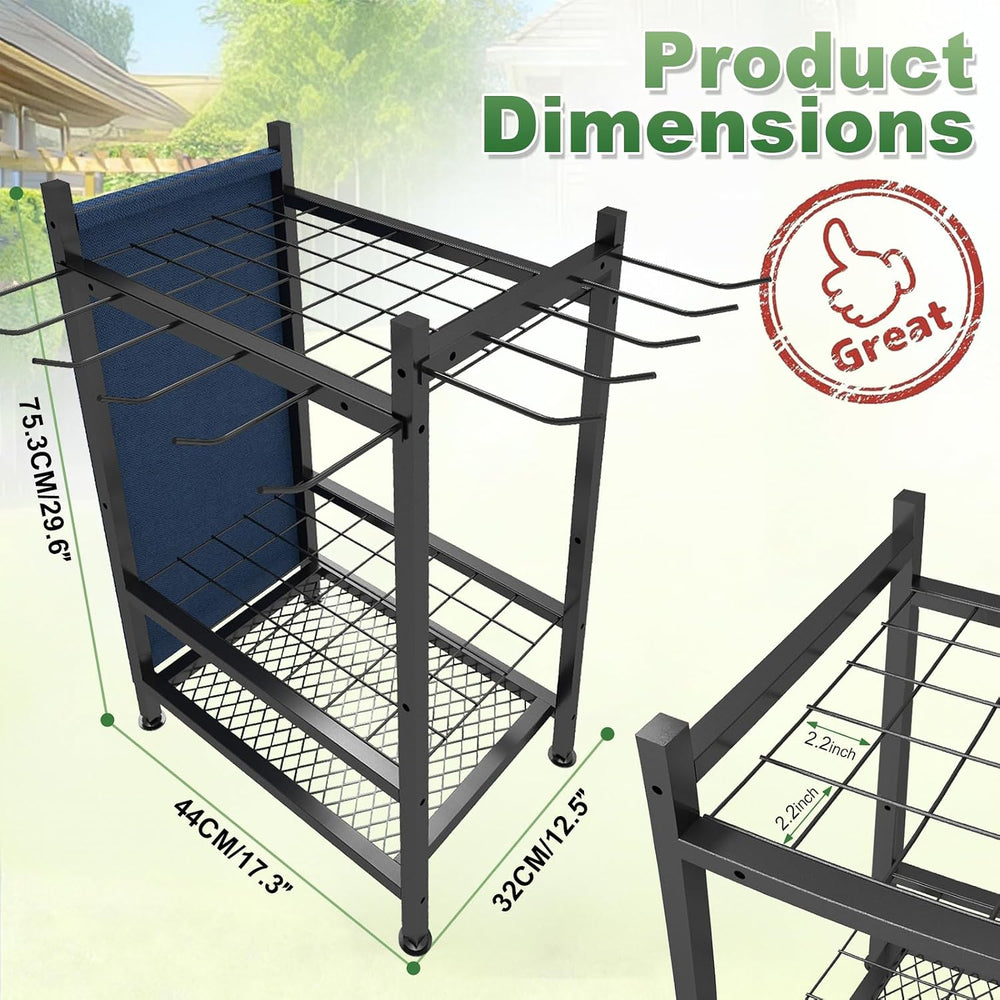 Garden Tool Organizer, Garden Yard Tool Rack for Garage, Garage Organization ...