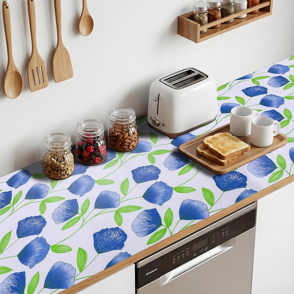 Non Adhesive Shelf Liner 20'' X 360'' Drawer Liner for Kitche...