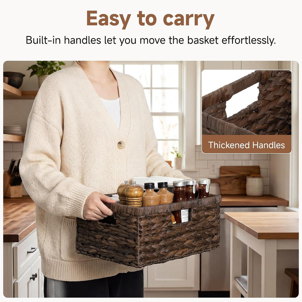 StorageWorks Wicker Storage Baskets,Decorative Baskets for Home Decor,1Pack