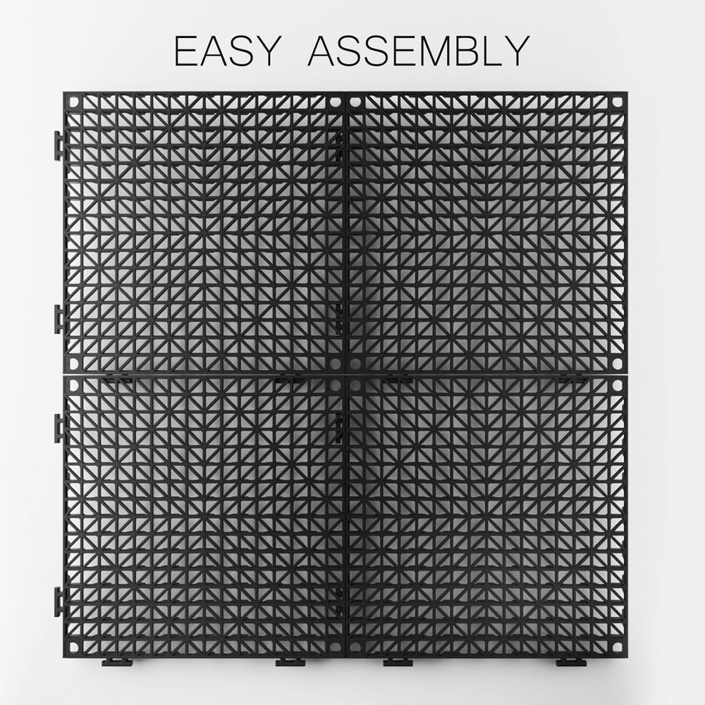 10 Pcs Bar Mat 12 x 12 Inch, Interlocking Non Slip Countertop Drying Mat