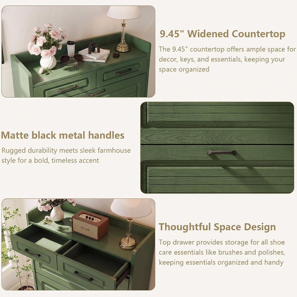 Shoe Cabinet for Entryway with 3 Flip Drawers & 2 Top Drawers