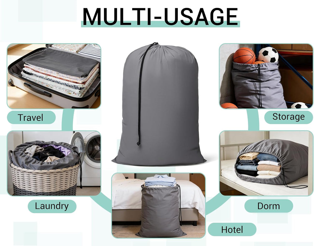ZPECC Bulk Travel Laundry Bag,Extra Large Heavy Duty Laundry Bags 24 Pack,Was...