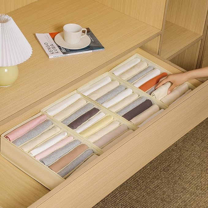 4 Packs T-shirt Drawer Organizers
