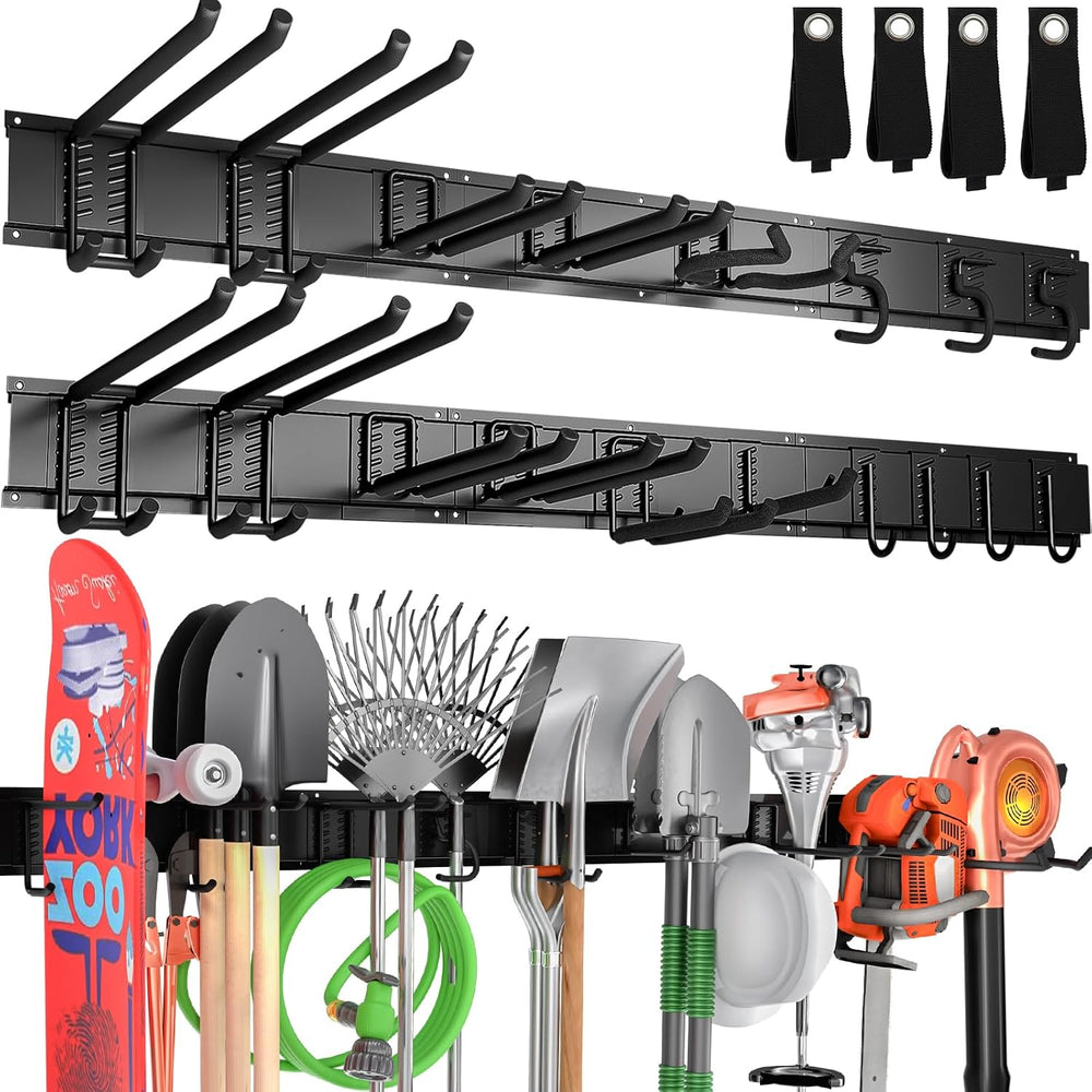 99" Garage Tool Organizer Wall Mount, 28 Pack Heavy Duty Wall Mount Gara...