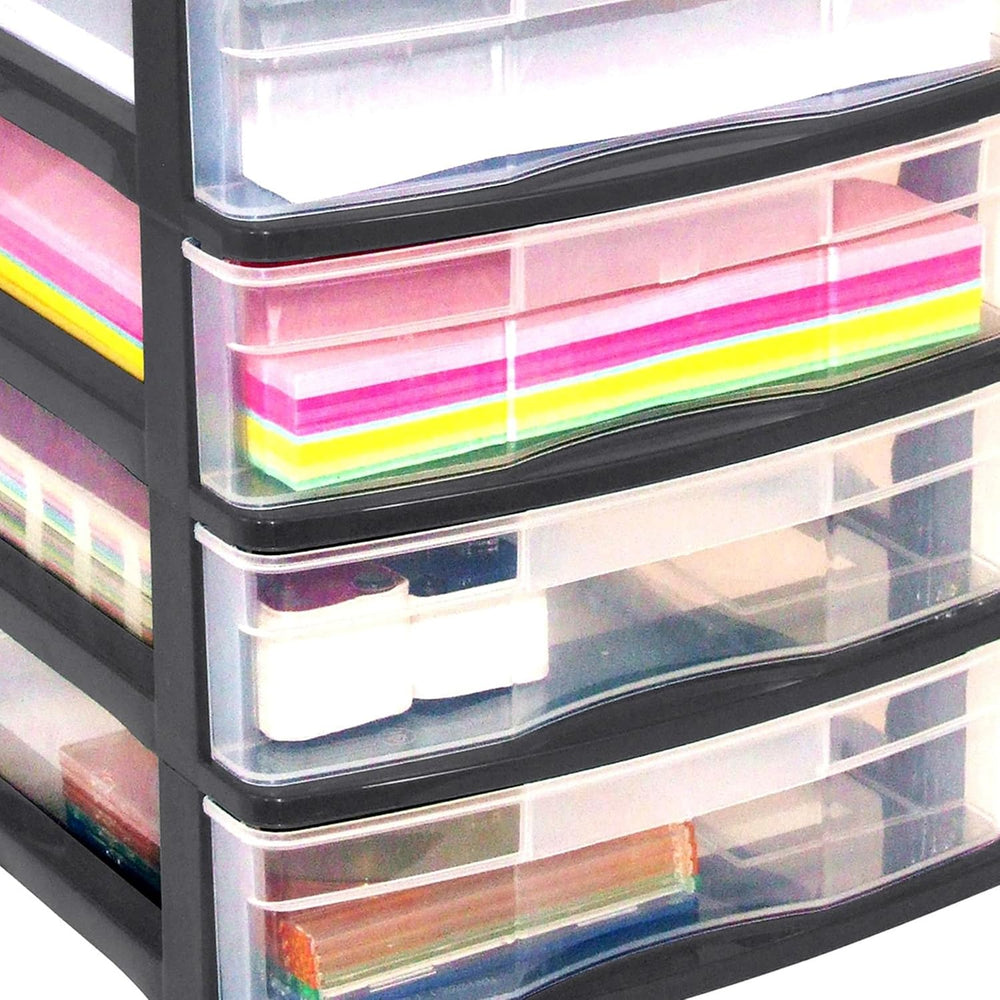 Gracious Living 4 Drawer Desktop & Countertop Organizer w/Organization Li...