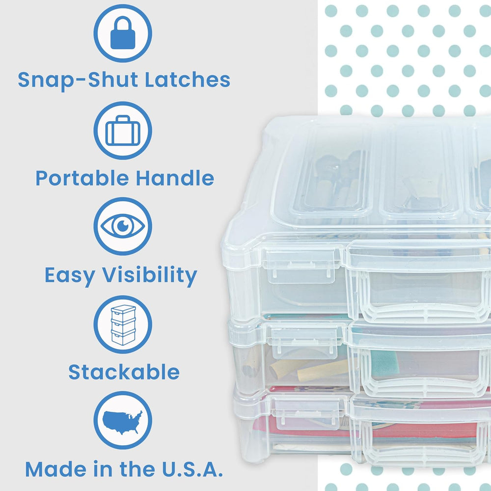 ArtBin 6913ZZ 12" x 12" Portable Art & Craft Organizer with Han...