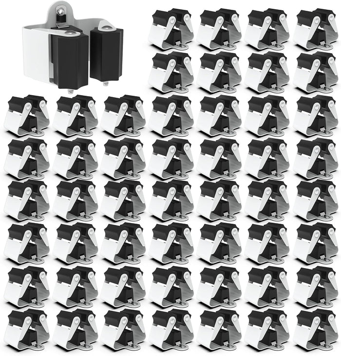 3-H Broom Hanger, Mop Holder Wall Mount 50 Pack, Broom Holder Wall Mount