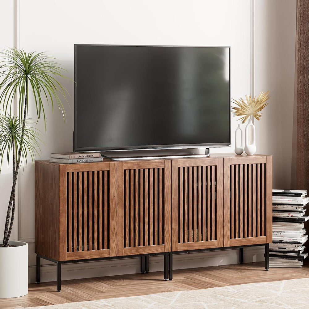 BVIUNTWO Set of 2 Accent Storage Cabinet with Doors and Adjustable Shelf,Free...