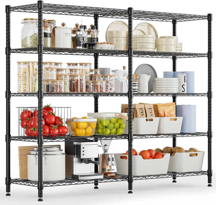 Himimi 72" W Wire Rack Shelving-2000LBS Capacity, Adjustable Storage Shelves