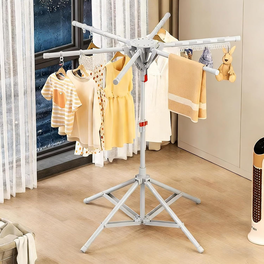 Clothes Drying Rack Outdoor Tower Rack Portable Foldable Collapsible Hanging ...