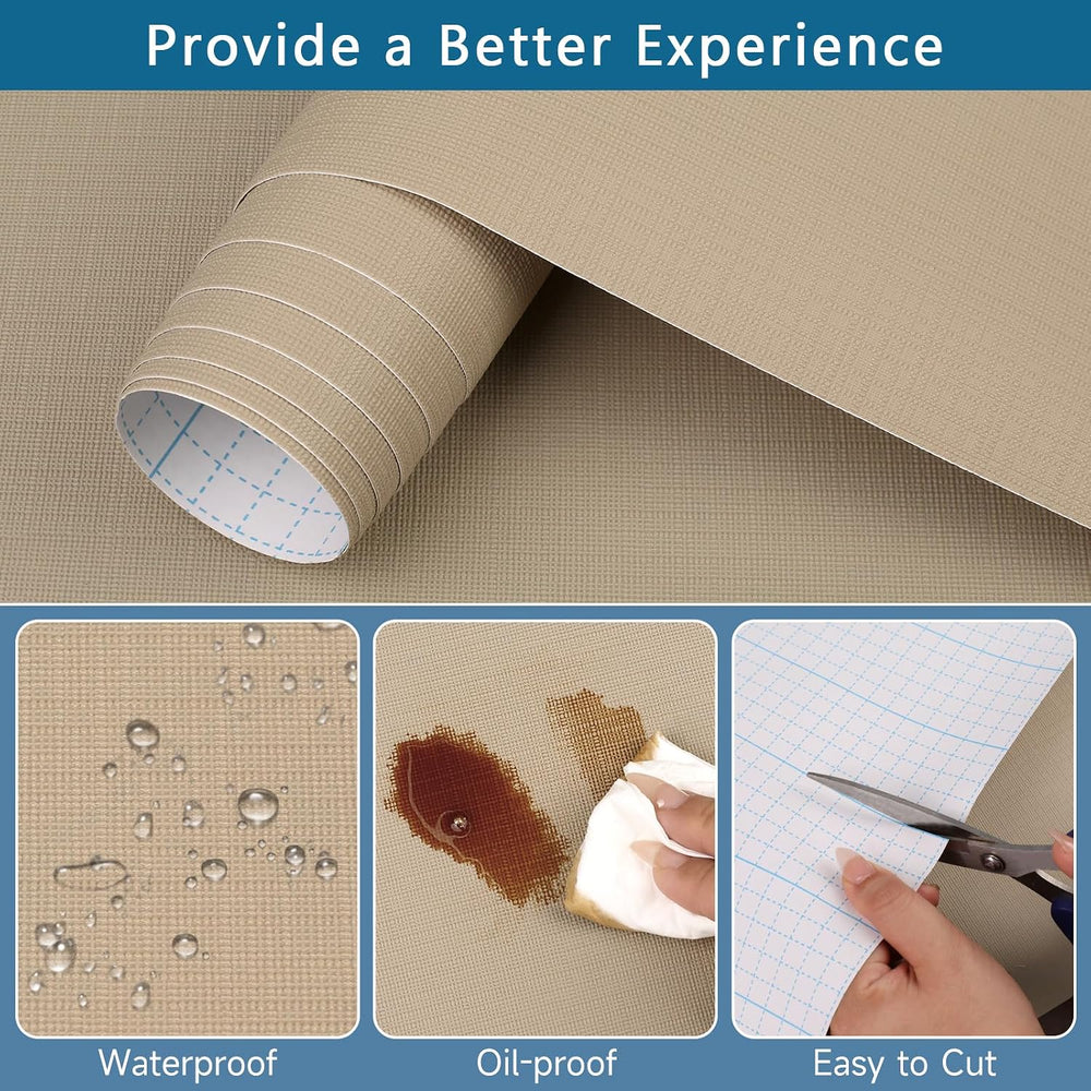 Self Adhesive Shelf Liner, 17.5" x 393.7" Peel and Stick Drawer Lin...