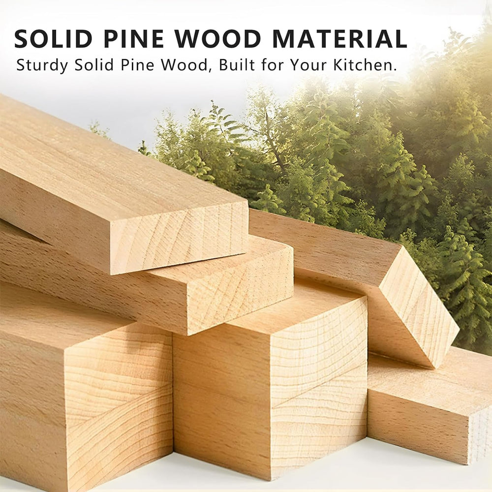 4 Tier Wooden Tray Dividers for Cabinets
