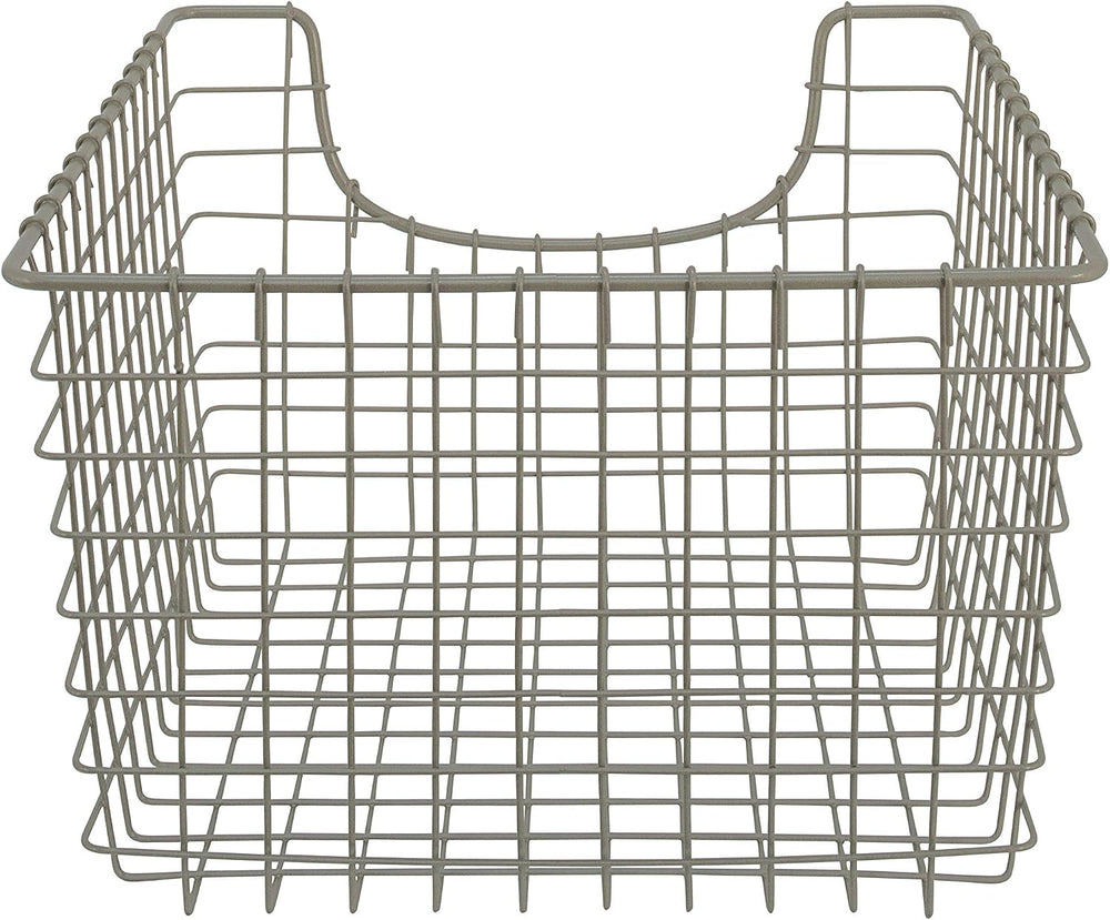 Spectrum Wire Scoop Basket Storage Bin Satin Nickel Nesting Metal Baskets Pac...