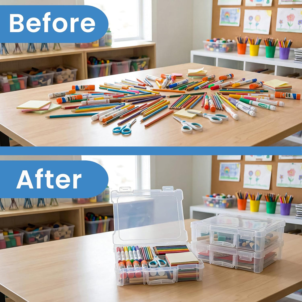 ArtBin 6913ZZ 12" x 12" Portable Art & Craft Organizer with Han...