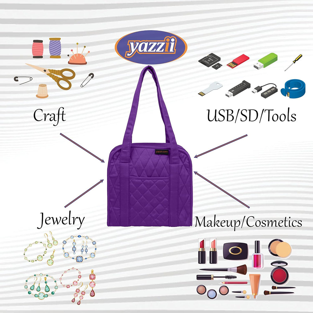 Yazzii Oval Craft Organizer Bag - Portable Organizer - Arts & Crafts Stor...