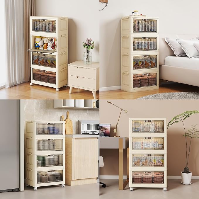 4 Tier - 34QT Storage Bins