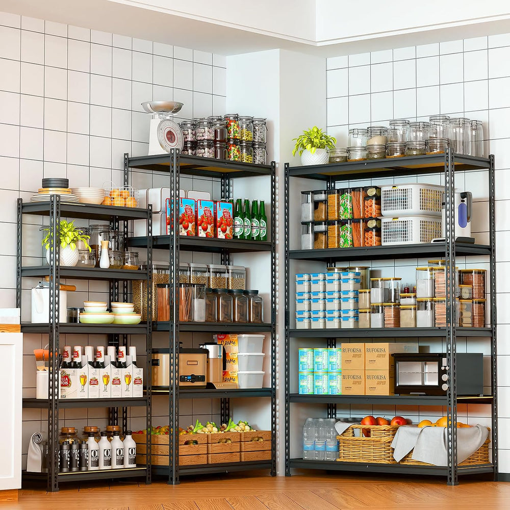 LEVELEVE 5-Tier Storage Shelving Unit, Metal, for Garage, Kitchen, Laundry Ro...