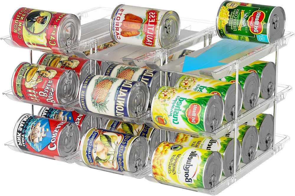 LXLXXL Can Organizer for Pantry Canned Food Storage Goods Holders 3 Tier