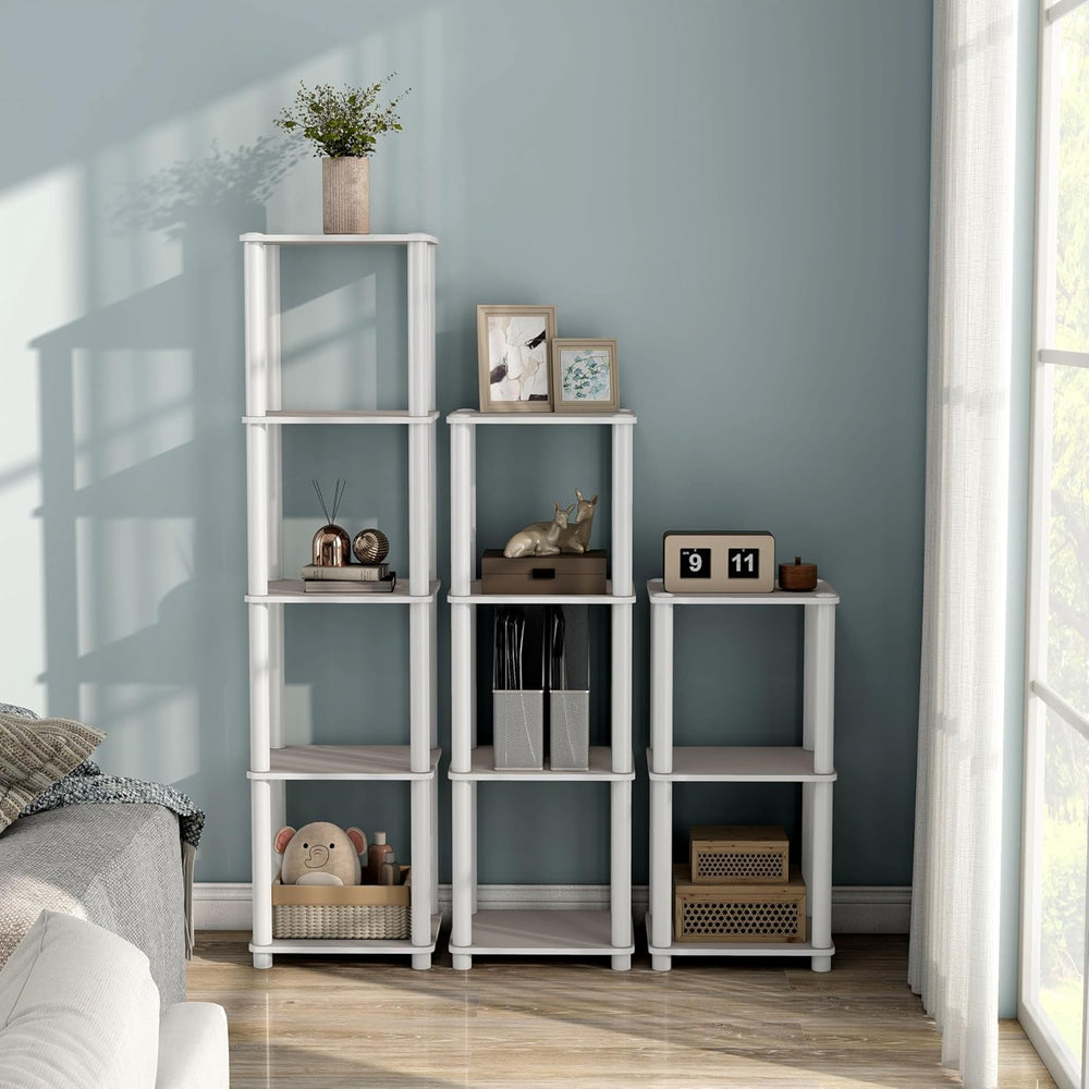 Homes: Inside + Out Apexa Modern 5-Tier Narrow Shelving Units, Collectibles D...