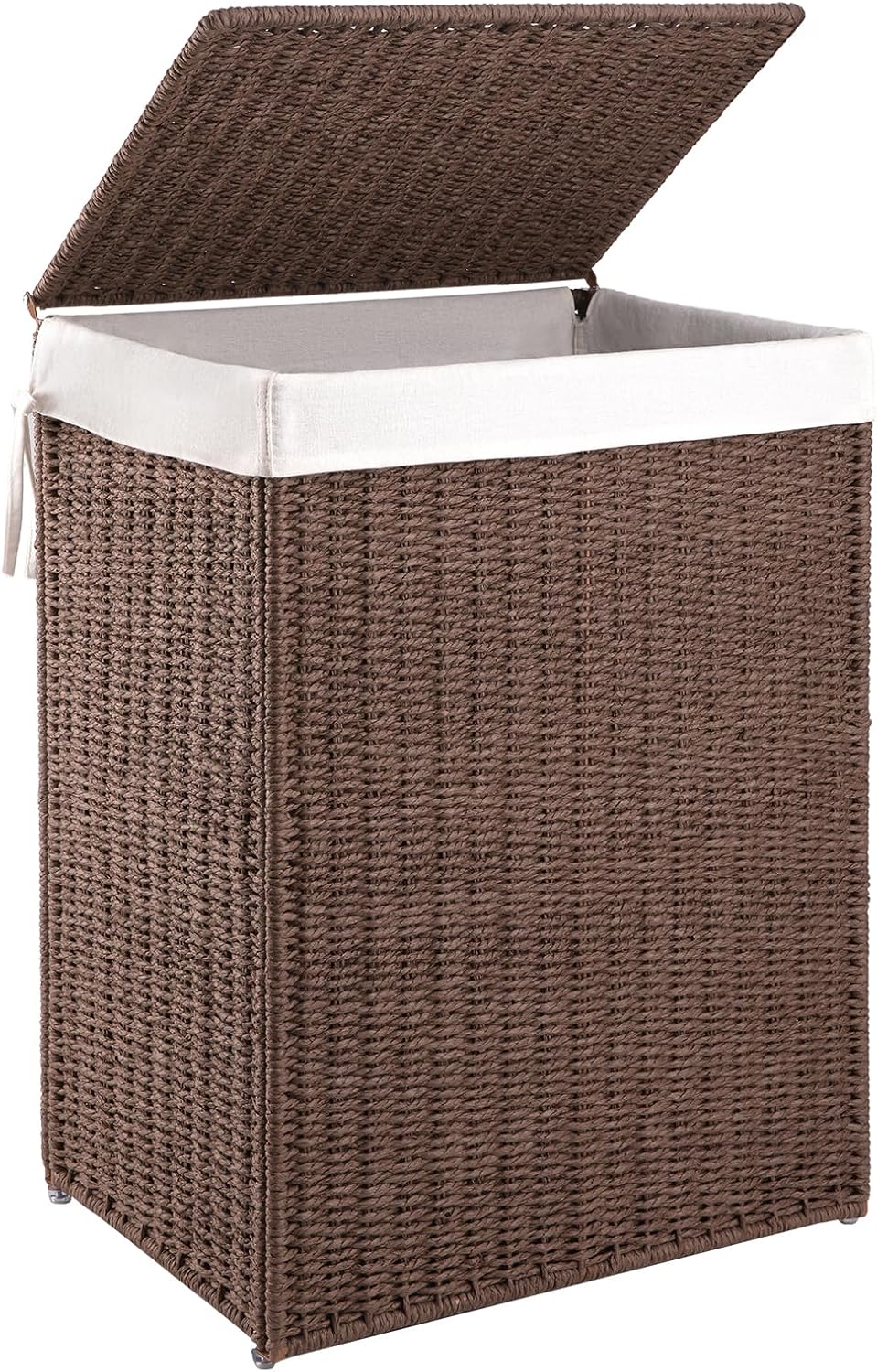 OIAHOMY Laundry Hamper with Lid, 90L(23.8 Gal) Large Wicker Laundry Basket fo...