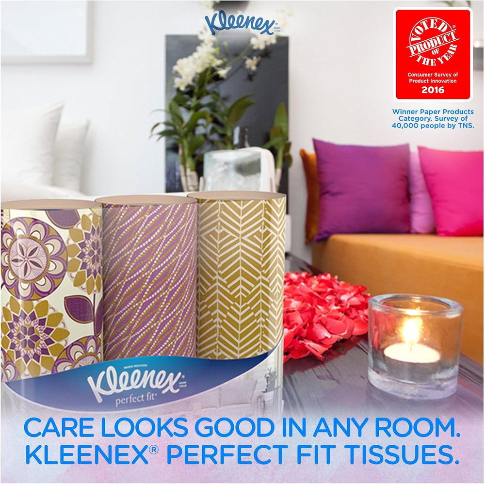 Kleenex Perfect Fit Facial Tissues, 50 Count (pack Of 12)