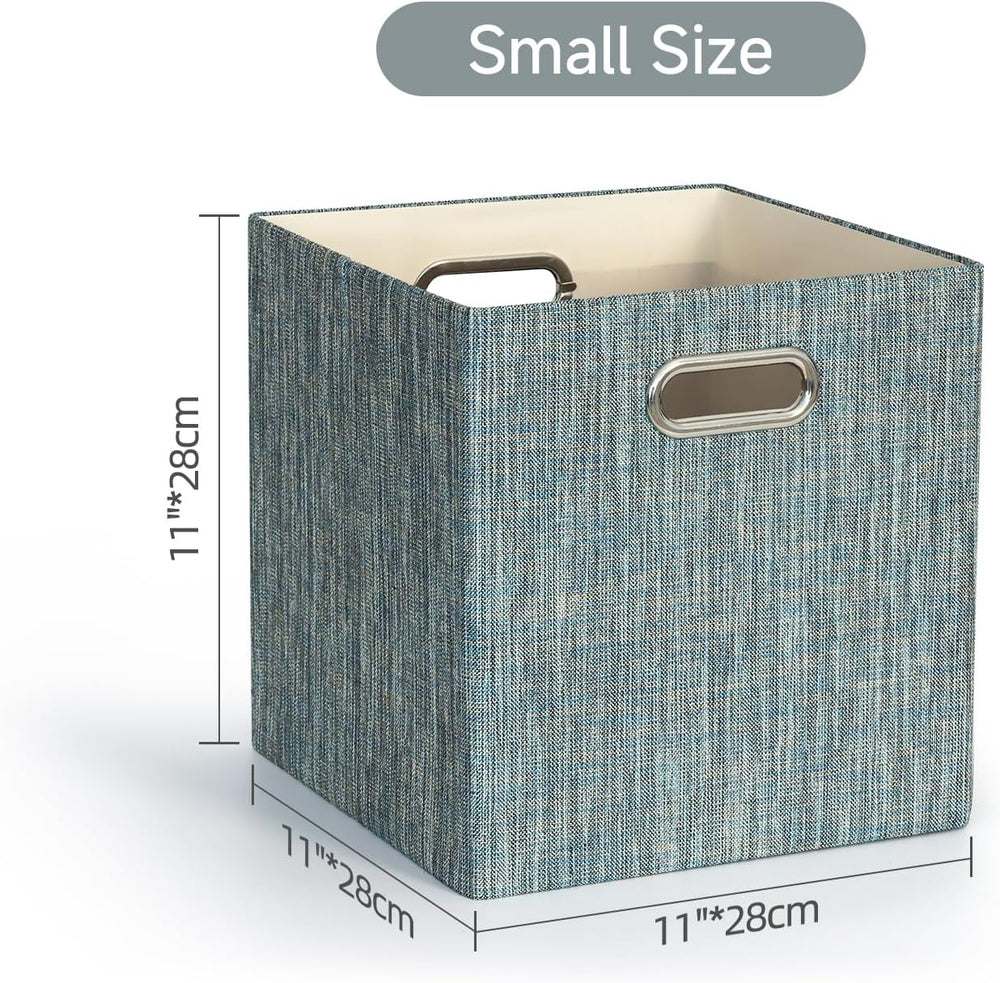 Posprica Storage Basket Bins,13×13×13 Foldable Storage Boxes Fabric Drawer Cu...