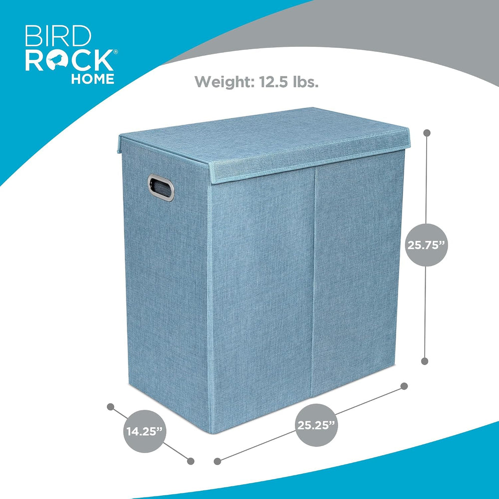 BIRDROCK HOME Laundry Hamper with Lid | Removable Bags for Sorting Clothes | ...