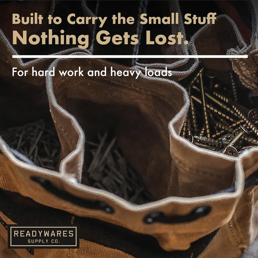 Readywares Parachute Nail Pouch, Parachute Bag for Nails, Screws, and Supplie...
