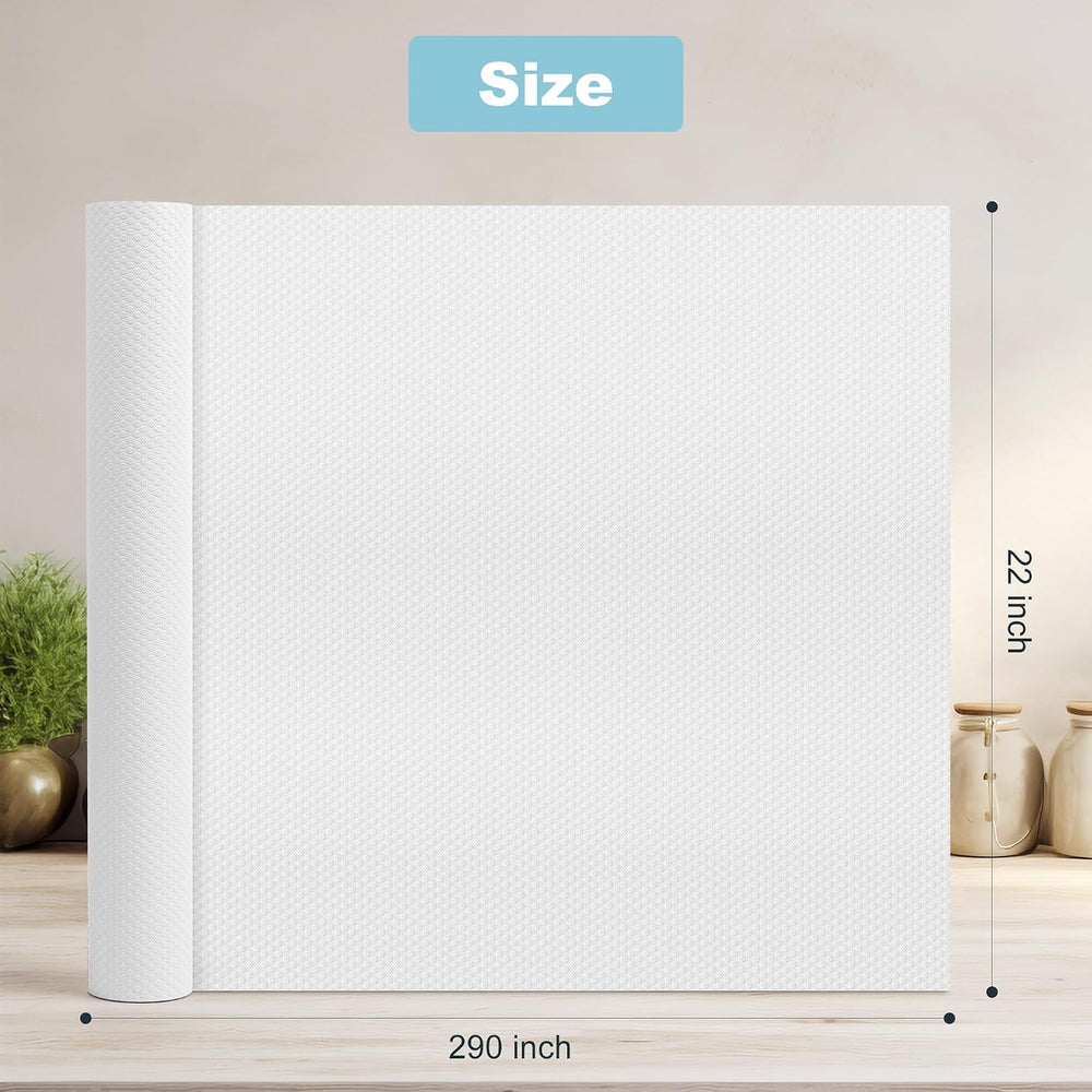 Self-Adhesive Kitchen Cabinet Liner: Peel and Stick Non-Slip 22" W x 290...