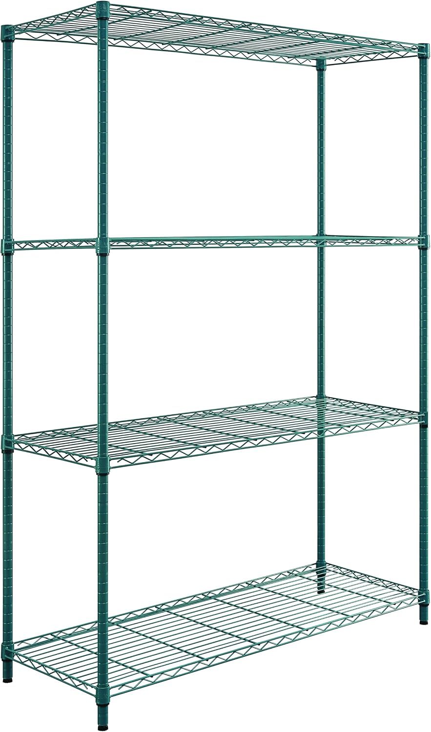 Quantum Storage Systems RWR72-2442LDP Adjustable Wire Green Epoxy 4 Shelves 7...