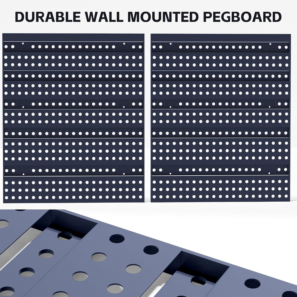 KJE 30PCS Wall Mounted Storage Bins, Plastic Tool Organizer for Garage Storag...